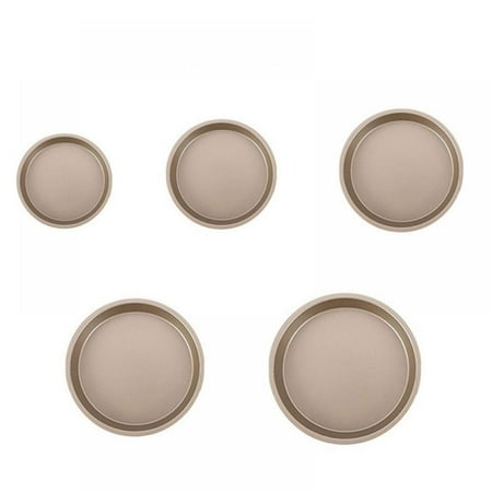 

5 Piece Non-Stick Pizza Pan Round Premium Pan (6 7 8 9 10 ) Gold