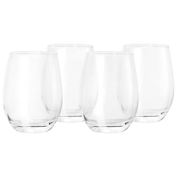Gibson Home 140488.04 18 oz Belinni Classic Stemless Wine Glass Set - 4 Piece