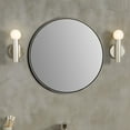 thumbnail image 3 of Bellaterra Home 8831-24SL Round Metal Frame Mirror, Brushed Silver, 3 of 3
