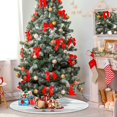 thumbnail image 4 of FMSHPON Santa Claus Xmas Christmas Tree Skirt Stand Mat for Holiday Party Decoration Indoor Outdoor 48 inches, 4 of 6