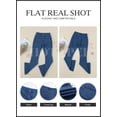 thumbnail image 4 of HOTAPEI Flare Jeans for Women Bell Bottom Jeans 2023 New Mid Rise Wide Leg Denim Trousers, 4 of 5