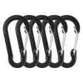 thumbnail image 2 of Key 5 Pack Carabiner Clips Mini Aluminum Alloy Keychain Carabiner Clip D Rings for Camping Hiking Fishing Backpacking, 2 of 5
