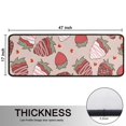 thumbnail image 5 of Kitchen Rugs Sets Of 2,Strawberry Plants Fruit Heart Beige Pattern Anti Fatigue Kitchen Mat Rugs Non Slip Washable,Decorative Kitchen Floor Mats for Kitchen,Sink,Laundry,17"x47"+17"x47", 5 of 5