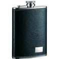 thumbnail image 1 of Flacon en Acier Inoxydable en Cuir Noir Max - 8oz, 1 of 1