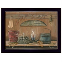 Treasures on the Shelf I By Pam Britton Printed Wall Art Wood Multi-Color