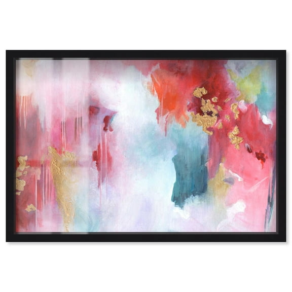 Rolling in Love Shadowbox Print Colorful Wall Decor by Art Remedy, Black Frame, 15 x 10