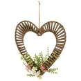 thumbnail image 4 of Northlight Decoration, Wrapped Floral Heart Spring Brown, 12 Inch, 4 of 7