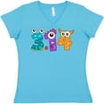 thumbnail image 3 of Inktastic Monsters Like Pi- Pi Day Numbers Women's V-Neck T-Shirt, 3 of 5