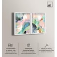 thumbnail image 2 of Dreamer Blue Serenity Pair Shadowbox Print Modern Wall Decor Set by Art Remedy, White Frame, 10 x 15, 2 of 6