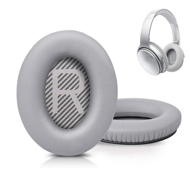 Quiet Comfort 35 Replacement Ear Cushion Kit Link Dream Soft Protein Leather Replacement Ear Cushion for Bose QC 35/25 / QC2 / Ae2i / Ae2W / Sound Link/Sound True,Gray Walmart.com