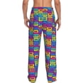 thumbnail image 3 of Daiia Cassette Tapes Men's Sleep Pant with Pockets and Drawstring,Pajama Pants-Medium, 3 of 9