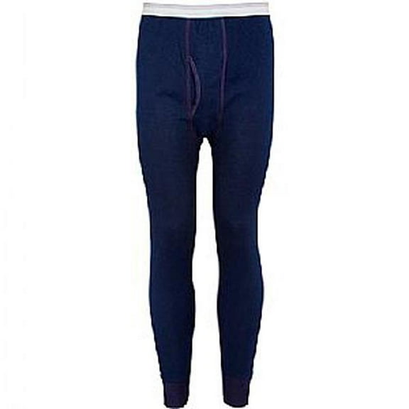Indera Mens Regular & Big ICEtex Dual Face Fleeced Thermal Long John Pant 23491-X-Large (Navy Blue)