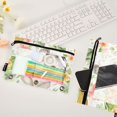 thumbnail image 4 of Cute Koala with Kiwi Fruit 2 Pack Pencil Pouch for 3 Ring Binder Smooth Zipper Folders with Pockets Clear Window Pencil Case, 4 of 6