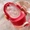 thumbnail image 3 of Children's Straw Cup Portable Water Bottle with Rope - Spill Proof and Leak Resistant, Red, 3 of 6