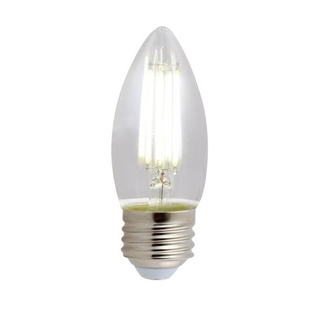 

Better Homes & Gardens LED Vintage Style Light Bulb Candle 60 Watts Day Light Classic Filament Medium Base Dimmable 4 Pack