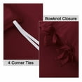 thumbnail image 6 of PiccoCasa 3Pcs Brushed Microfiber Duvet Cover Set Bedding Set with Bowtie, Burgundy King, 6 of 6