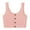 Pink, variant on Timegard Tank Top for Women Ribbed Button U Neck Sleeveless Crop Top Casual Comfy Tee Camis Fashion