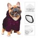 thumbnail image 3 of Fotbe Dark Purple Glitter Sudadera con Estampado para Perros Pequeños – Suéter con Capucha para Mascotas, Tela Suave de Forro Polar con Bolsillo-XX-Large, 3 of 7