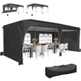 thumbnail image 1 of Outsunny 10 x 20 ft Pop Up Canopy Tent Instant Canopy w/ Reflective Strips, 1 of 9