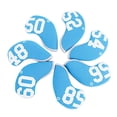thumbnail image 2 of Naiovety 7 piezas de de hierro Driver Golf Club Cover Putter Number Headcover reemplazable Protector accesorios deportivos negro Golf Azul Naiovety OD019606-03, 2 of 6
