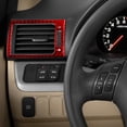 thumbnail image 4 of Real Bright Soft Car Interior Carbon Fiber Sticker Decoration2Pcs Red Carbon Fiber Side Air Vent Outlet Cover For Honda Odyssey 05-10Auto Car Protection Interior Accessories, 4 of 8