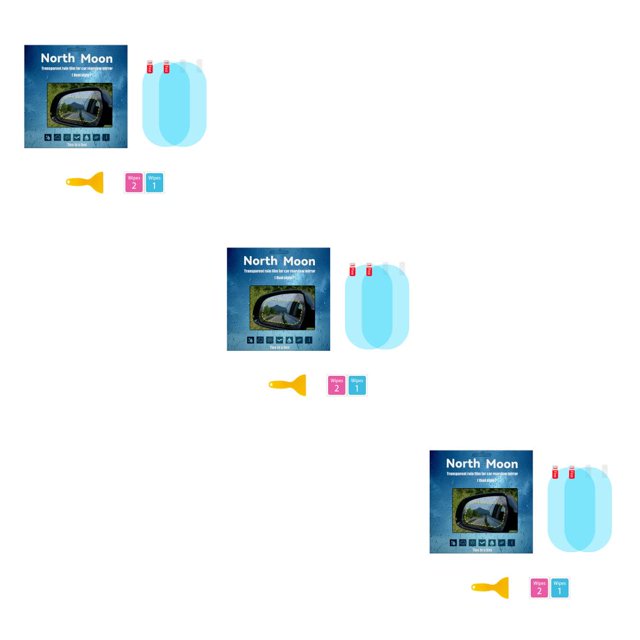 Scienceny 1 par de película de retrovisor automotriz portátil transparente HD profesional impermeable camión espejo retrovisor películas accesorios Type1 NO1 Scienceny CBP449036