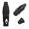 thumbnail image 3 of 10 Uds. Adaptadores de enchufe de soldadura de Cable conector hembra XLR de 3 pines para micrófono DIY, 3 of 5