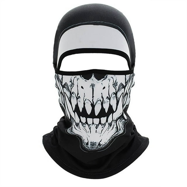 Riforla Masque Facial Animal 3D avec Oreilles pour Festivals de Musique Rêves Fête de Ski Activités Extérieures Noir_004