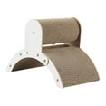 thumbnail image 5 of Arch Bridge Cat Scratcher Board Corrugated Stable Recyclable Cat Scratcher Board White Size M, 5 of 8