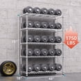 thumbnail image 3 of M MZG 5 Tiers Metal Dimensions: 47.2"W x 17.7"D x 72.3"H Shelving Unit, Silver, 3 of 8