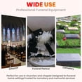 thumbnail image 6 of Carbon Steel Funeral Casket Trolley 25.9in×26.7in×12.9in Church Truck 440.9lbs Heavy Duty Foldable Mortuary Supply, 6 of 8
