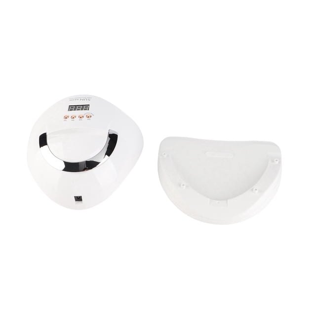 Secador de gel para uñas de 180 W, 45 chips de luz, 4 ajustes de tiempo, lámpara de curado de esmalte de uñas de secado rápido, enchufe estadounidense de 110 V