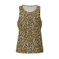 thumbnail image 4 of Easygdp Leopard Men's Tank Top, Sleeveless Muscle T Shirts, Breathable, Quick-Dry, Loose for Gym, Running, Fitness - Large, 4 of 9
