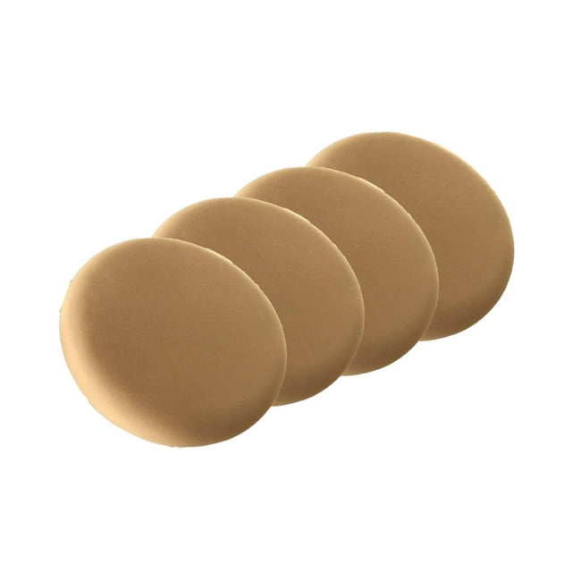 Coussin de Tabouret Rond Durable Ajusté Rembourré Doux Lavable pour Chaise 12-18 Pouces camel