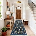 thumbnail image 3 of Gaderth 2x6 Floral Butterfly Runner Rug, Machine Washable Living Room Rug With Non Slip TPR Backing, Stain Resistant Low Pile Indoor Carpet For Bedroom Dining Room Nursery Home Office, 3 of 10