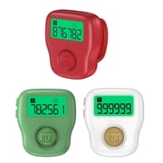 Techinal Silent Finger Counter 6 Channels Digital Tasbih Tally Clicker with LED for Prayer Knitting Sports Gift Rechargeable