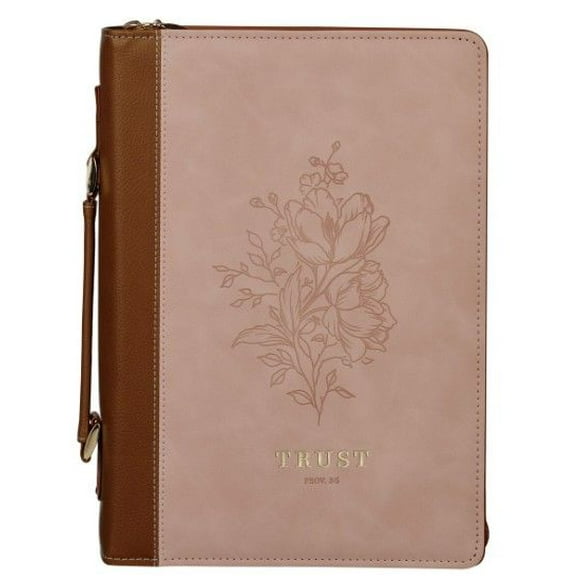 Bible Cover Fashion Pink/Brown Trust Prov. 3:5