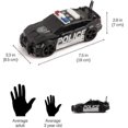 thumbnail image 3 of Police Car Friction Powered 1:20 Scale with Lights Sirens and Sounds Durable Kids Rescue Emergency City Cop Vehicle Push and Go Pursuit SWAT Toy Prete, 3 of 5
