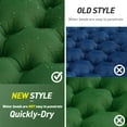 thumbnail image 4 of Sleeping Pad Comfortable Camping Mat Ultralight Camp Mattress Outdoor Air Sleeping Bed with Innovation Separates Inflatable Pillow Button Stitching for Travelling and Hiking (Green-packs2), 4 of 8