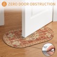 thumbnail image 3 of Oval Door Mat 18"x30", Orange Boho Absorbent Non Slip Welcome Mats for Front Door, Geometric Antique Tribal Retro Ethnic Diatomaceous Entryway Rug for Indoor Bathroom Kitchen Laundry Room Entrance, 3 of 9