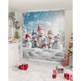 thumbnail image 3 of Christmas Snwoman Shower Curtain, Xmas Snowflake Blue Waterproof Washable Boho Funny Cute Shower Curtains Set for Bathroom Farmhouse Bathtubs Decor with Hook, 36"Wx72"L, 3 of 7