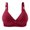 Red, variant on Gyexs Womens Open Back Haped Bra Summer Thin Underwear No Steel Ring Comfortable Support Bralettes for Women, Red, Size 44