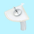 thumbnail image 2 of Waterfall Faucet Bathroom Sink Tap Cast Brass Chrome Tall Ceramic 12" H| Renovators Supply, 2 of 7