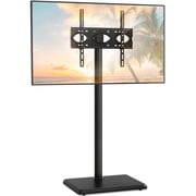 TAVR Furniture Universal Floor TV Stand with for 32"-60" TVs up to 88 lbs, Modern Black TV Stands with Swivel Mount for Bedroom