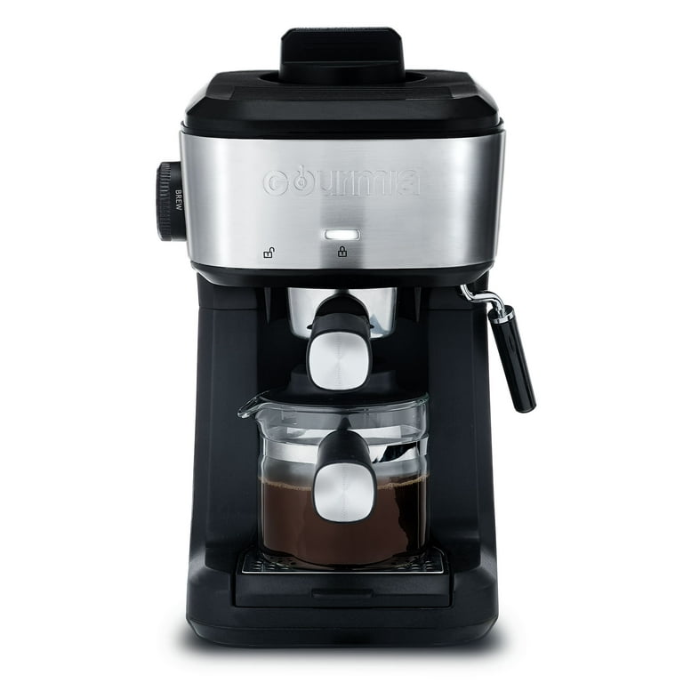 Coffee Machine, Gourmia GCM4230 8-in-1 One-Touch Espresso, Cappuccino, Latte  & Americano Maker with Automatic Frothing