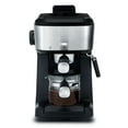 thumbnail image 5 of Gourmia 4-Shot Steam Espresso, Cappuccino, and Latte Maker with Frothing Wand, Black, New, 5 of 10