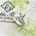 thumbnail image 2 of Platinum Plated Sterling Silver 2ct Stunning Round CZ Wedding Engagement Ring ( Size 5 to 9 ), 6, 2 of 2