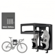 thumbnail image 5 of Soporte mural para bicicletas de acero resistente - Organizador de pared para guardar bicis en interiores con herramientas incluidas, 5 of 7