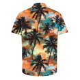 thumbnail image 4 of AHTJRT Men's Casual Button-Down Shirt Sunset Landscape Sociable Evenings Multicolor S, 4 of 5