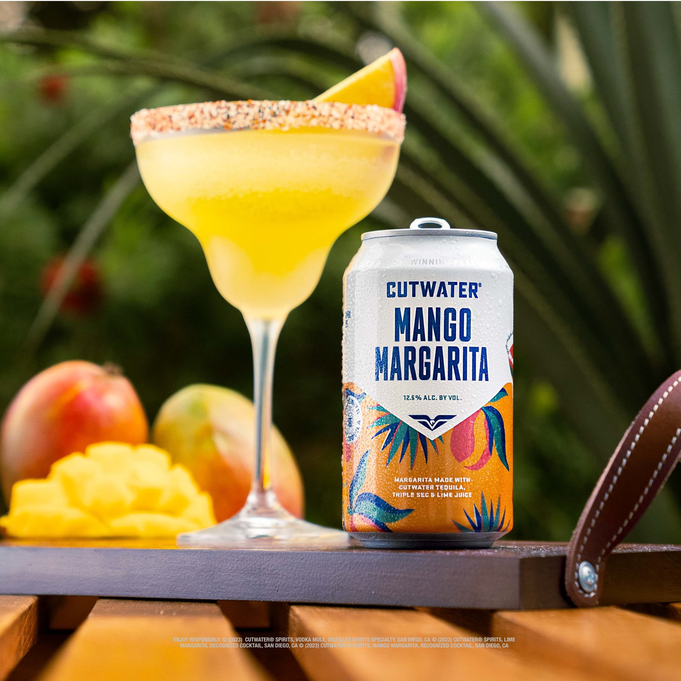Cutwater Tequila Mango Margarita 4 pack 12 fl oz Aluminum Cans 12.5% ABV